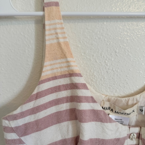 Mara Hoffman Cotton Stripped Button Dress - Picture 8 of 13